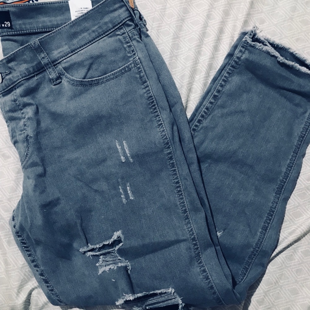 Gray HOLLISTER boyfriend jeans